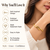 Gold-tone nail bangle bracelet, wrap-around cuff