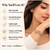 Rose gold evil eye leaf branch bangle bracelet for women
