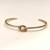 Gold-tone knot cuff bracelet for women, open bangle