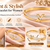 Gold-tone bangle bracelet with v logo charm and crystal accents