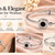 Roman numeral bangle bracelet, silver stainless steel with crystal