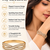 Gold-tone crystal pave infinity bangle bracelet for women