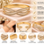 Gold-tone crystal pave infinity bangle bracelet for women