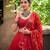 Women's Georgette Printed Lehenga Choli with Sequins Embroidery & Mirror Work Dupatta Set - Full stitched free size