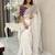 white ethnic motifs embroidered saree
