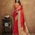 red woven design zari handloom paithani saree