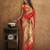 red woven design zari handloom paithani saree