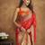 red woven design zari handloom paithani saree