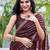 brown embellished sequinned saree