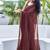 brown embellished sequinned saree