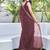 brown embellished sequinned saree