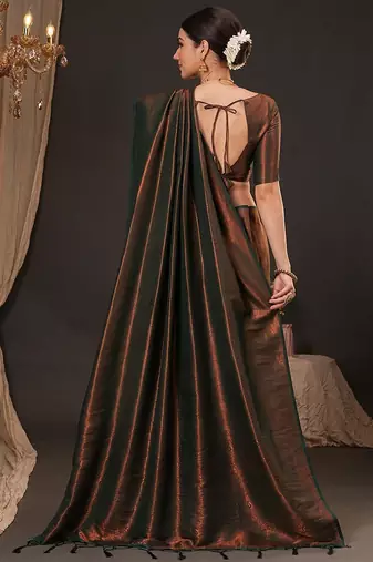 green woven design zari silk blend kanjeevaram saree