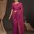 magenta ethnic motifs zari silk blend kanjeevaram saree