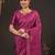 magenta ethnic motifs zari silk blend kanjeevaram saree