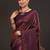Purple ethnic motifs zari silk blend kanjeevaram saree