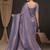 Lavender ethnic motifs zari silk blend kanjeevaram saree