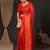 orange ethnic motifs zari silk blend kanjeevaram saree