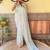 blue blue & pink embellished sequinned saree