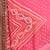 pink pink & yellow bandhani embroidered poly georgette designer bandhani saree