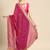 blue blue & pink bandhani embroidered poly georgette designer bandhani saree