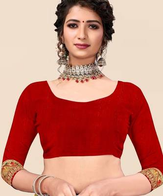 Orange bandhani printed sequinned saree 5
