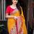 yellow ethnic motifs woven design zari banarasi saree