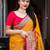 yellow ethnic motifs woven design zari banarasi saree
