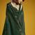 Green munga cotton blend handloom weaving casual wear saree