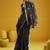 Black munga cotton blend handloom weaving casual wear saree