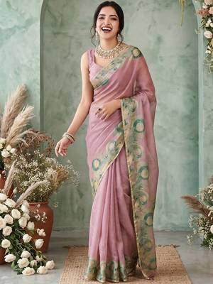 rose ethnic motifs aari work poly chiffon saree 1