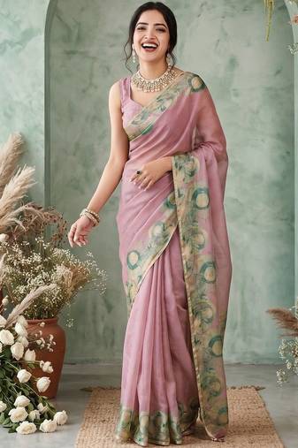rose ethnic motifs aari work poly chiffon saree