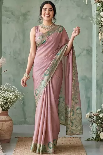 rose ethnic motifs aari work poly chiffon saree