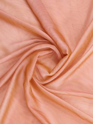 peach ethnic motifs aari work poly chiffon saree 4