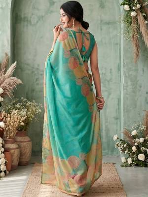 sea_green aari work poly chiffon saree 2