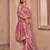 pink embellished embroidered organza saree