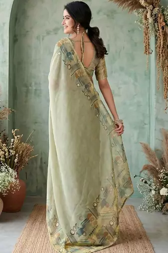 sea_green aari work poly chiffon saree