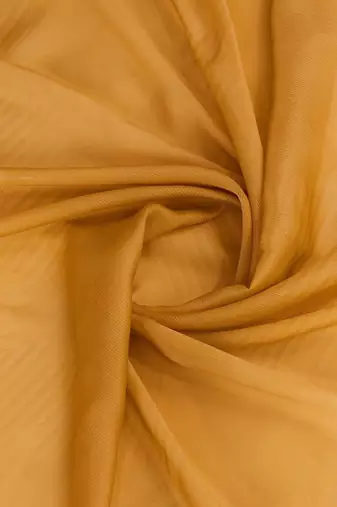 yellow poly chiffon saree