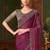 magenta embellished sequinned  saree