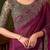 magenta embellished sequinned  saree