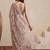 beige embellished embroidered net designer saree