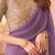 lavender sequinned pure georgette saree