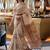 Beige ethnic motifs woven design pure cotton saree