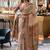 Beige ethnic motifs woven design pure cotton saree