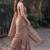 Brown ethnic motifs pure cotton saree