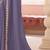 lavender sequinned pure georgette saree