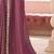 Purple embellished sequinned pure georgette saree