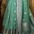 turquoise woven design zari saree