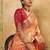 peach ethnic motifs zari saree with blouse piece