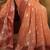 peach ethnic motifs zari saree with blouse piece