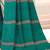Navy blue ethnic motifs poly crepe bagru saree